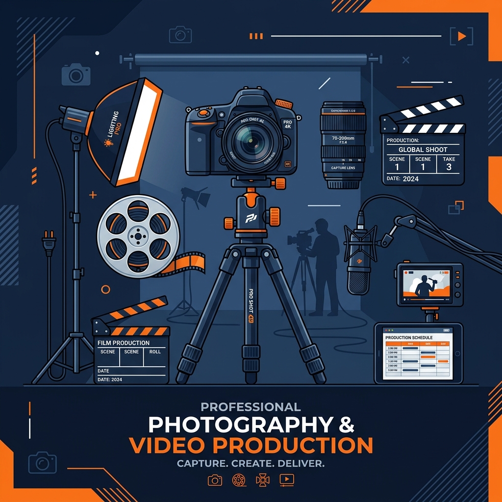 Photography and Video Production Illustration