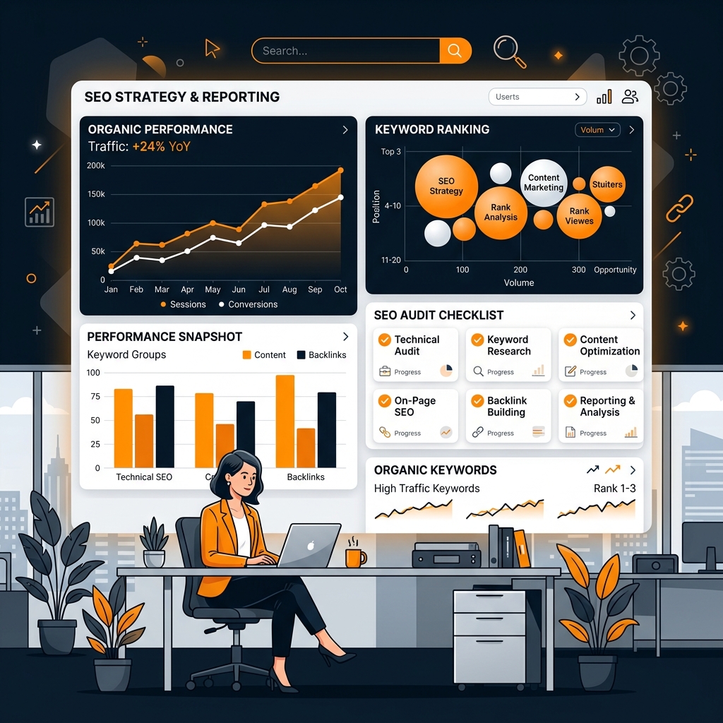 Website Maintenance Illustration